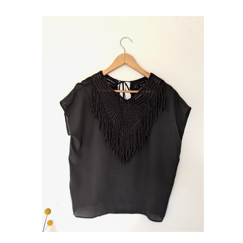 •Ulla Johnson ‚Uma‘ macrame silk top•